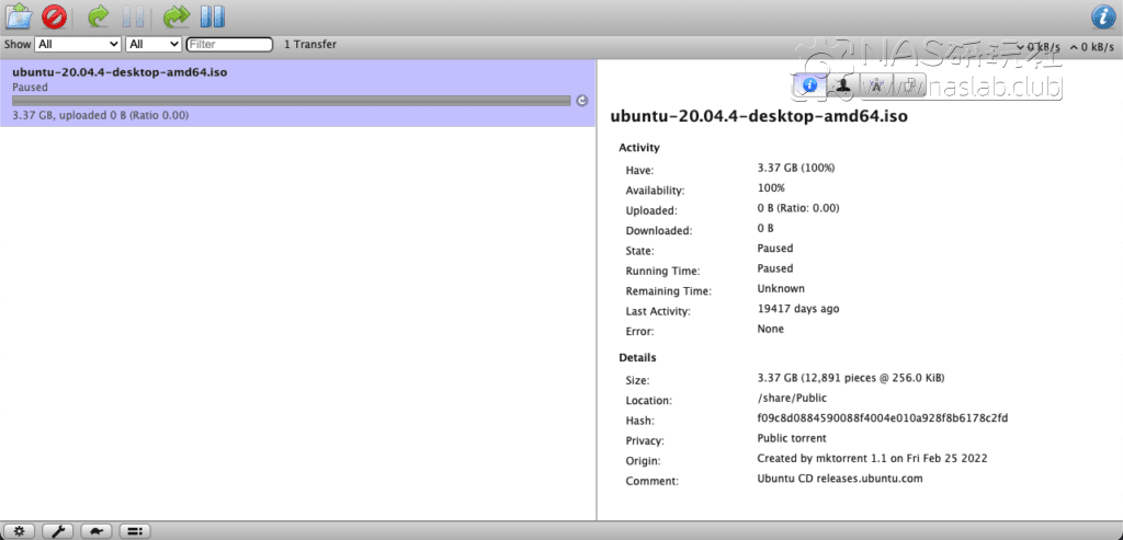 图片[1]-Transmission中文前端保姆级使用教程
