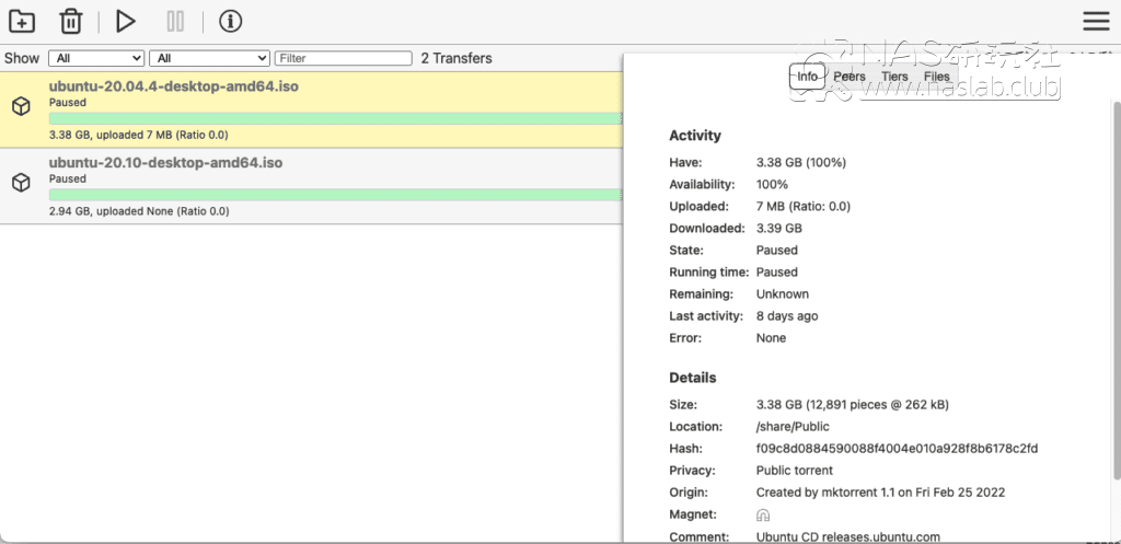 图片[2]-Transmission中文前端保姆级使用教程