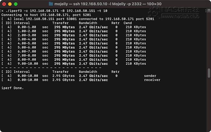 使用iperf3检测网卡性能及速度「多平台版」